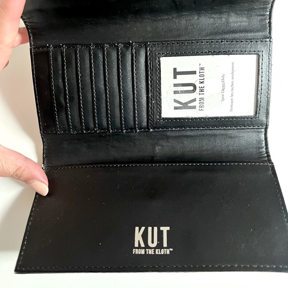 NWOT black and white striped wallet - Picture 5 of 6